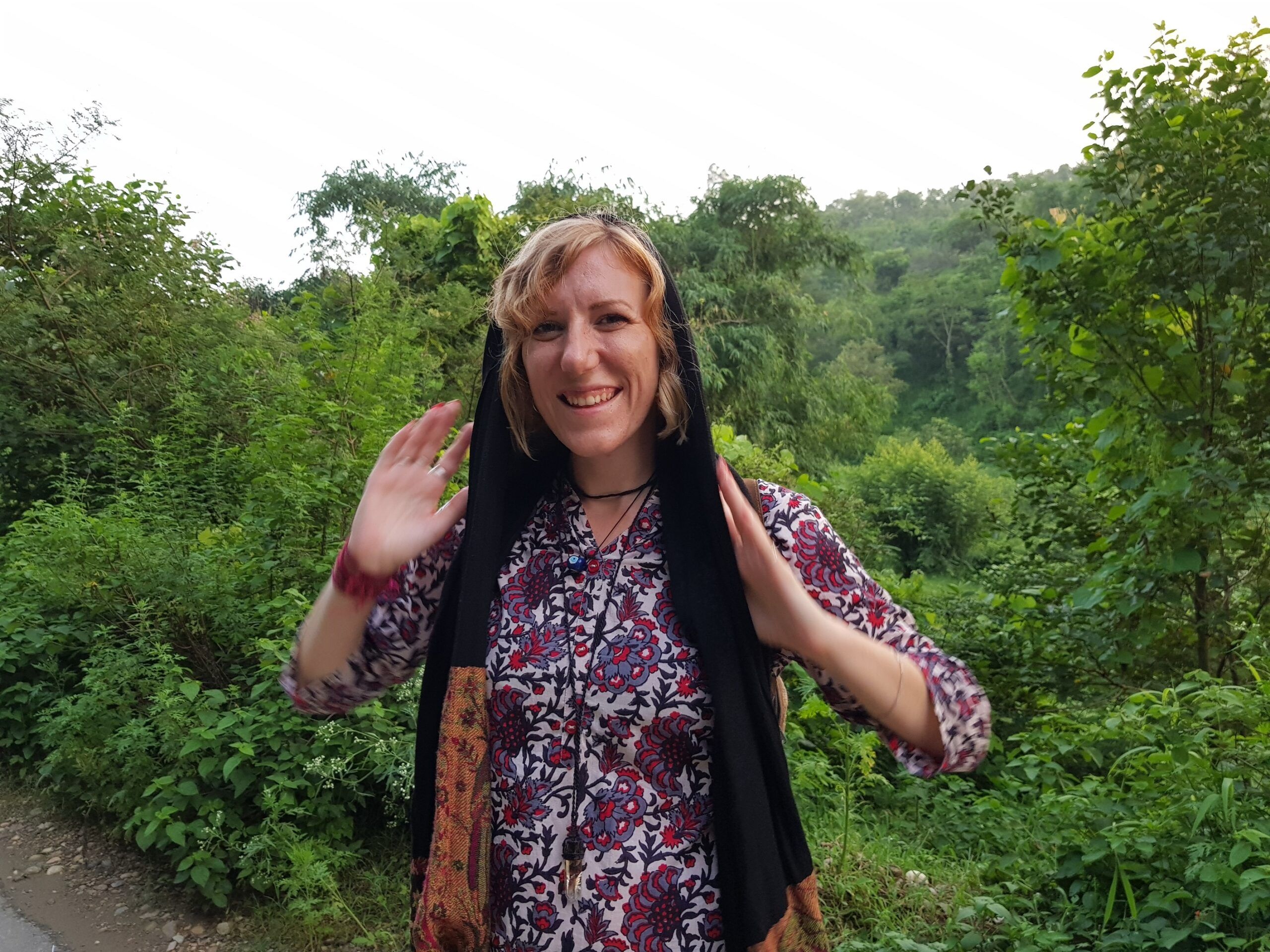 Ellie Rose astrologer in India visiting Goddess Temples